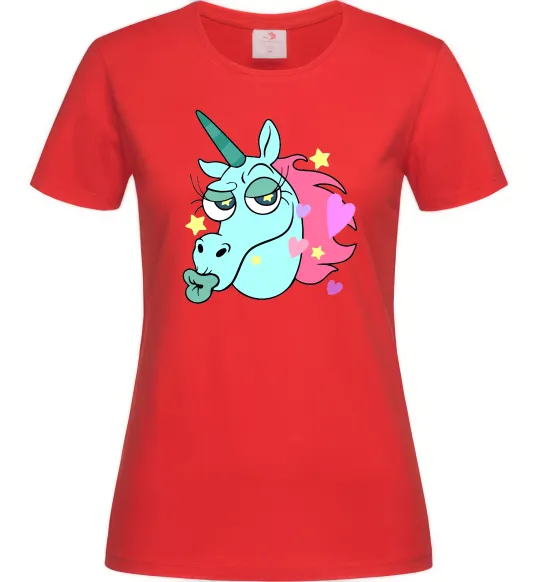 Женская футболка Pony Head Красный фото