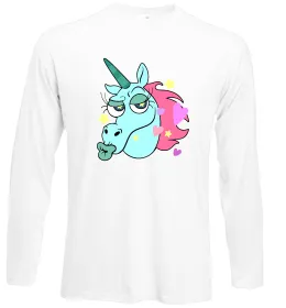 Лонгслив Pony Head Белый фото