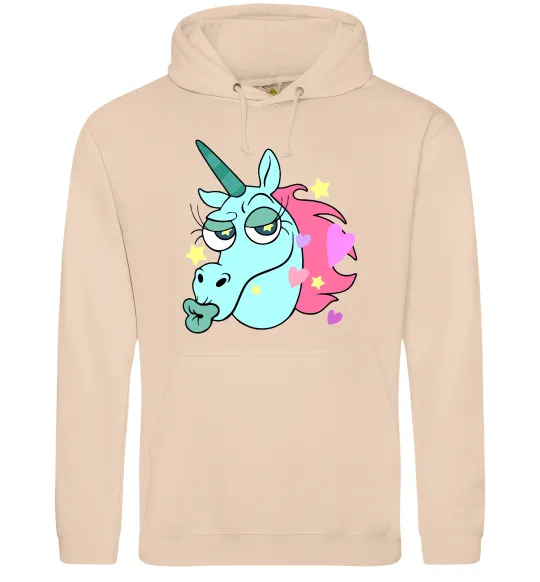 Женская толстовка (худи) Pony Head Песочный фото