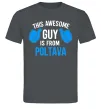 Мужская футболка Awesome guy from Poltava Графит фото