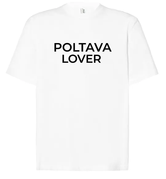 Футболка Оверсайз Poltava lover Білий фото