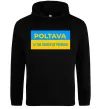 Мужская толстовка (худи) Poltava center of freedom Черный фото