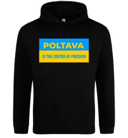 Жіноча толстовка (худі) Poltava center of freedom Чорний фото