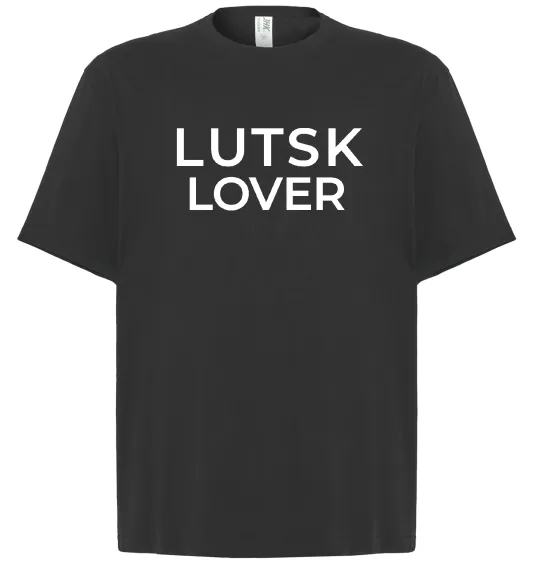 Футболка Оверсайз Lutsk lover Чорний фото