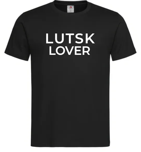 Чоловіча футболка Lutsk lover Чорний фото