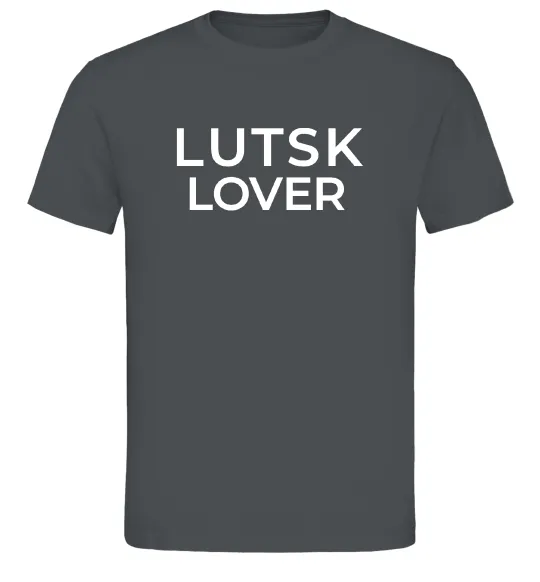 Чоловіча футболка Lutsk lover Графіт фото