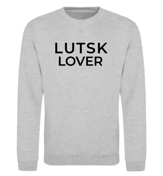 Світшот Lutsk lover Сірий меланж фото