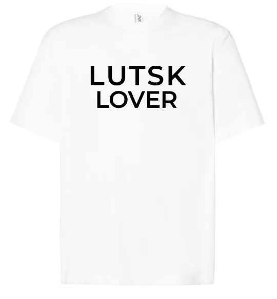 Футболка Оверсайз Lutsk lover Білий фото