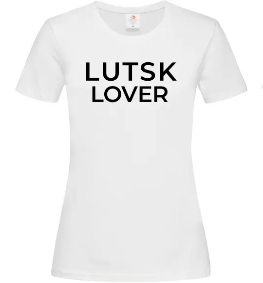 Жіноча футболка Lutsk lover Білий фото