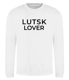 Світшот Lutsk lover Білий фото