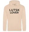 Чоловіча толстовка (худі) Lutsk lover Пісочний фото