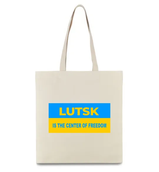 Еко-сумка Lutsk center of freedom Бежевий фото