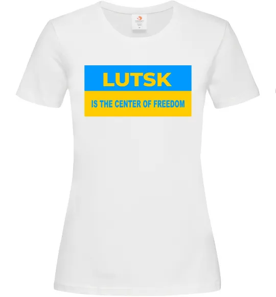Женская футболка Lutsk center of freedom Белый фото