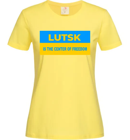 Женская футболка Lutsk center of freedom Лимонный фото