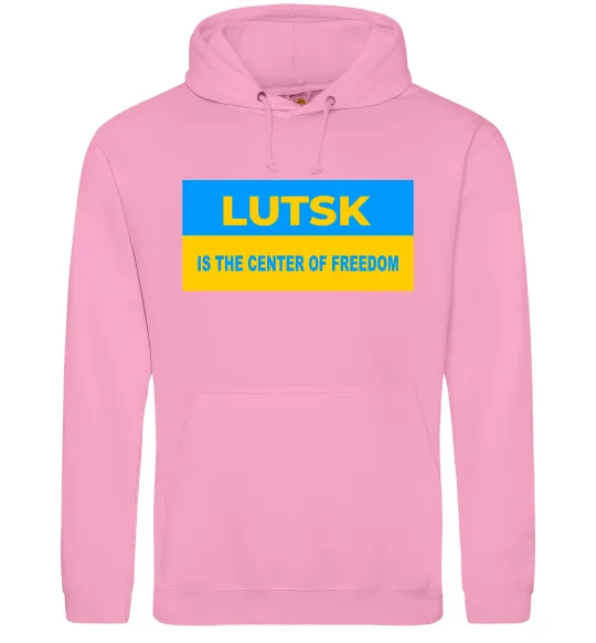 Чоловіча толстовка (худі) Lutsk center of freedom Рожевий фото