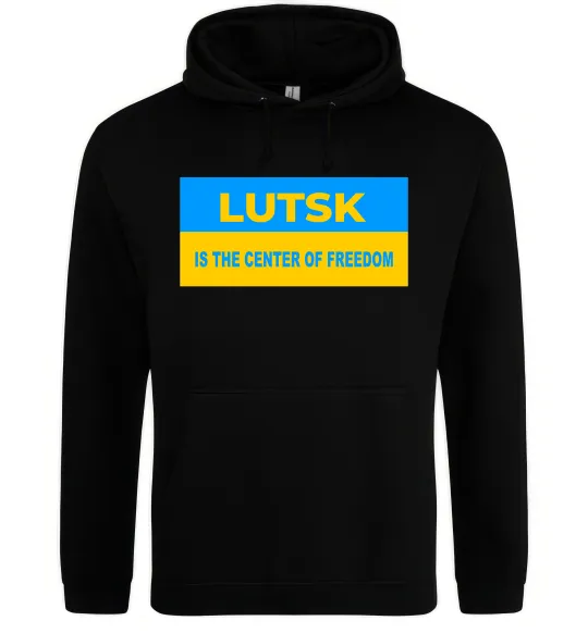 Женская толстовка (худи) Lutsk center of freedom Черный фото