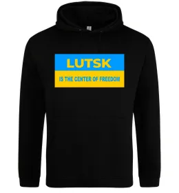 Женская толстовка (худи) Lutsk center of freedom Черный фото
