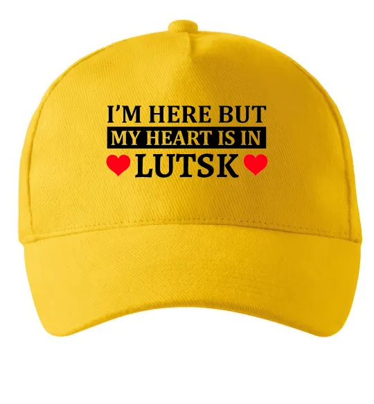 Кепка My heart in Lutsk Сонячно жовтий фото