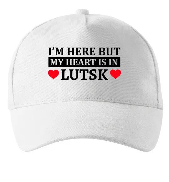 Кепка My heart in Lutsk Білий фото