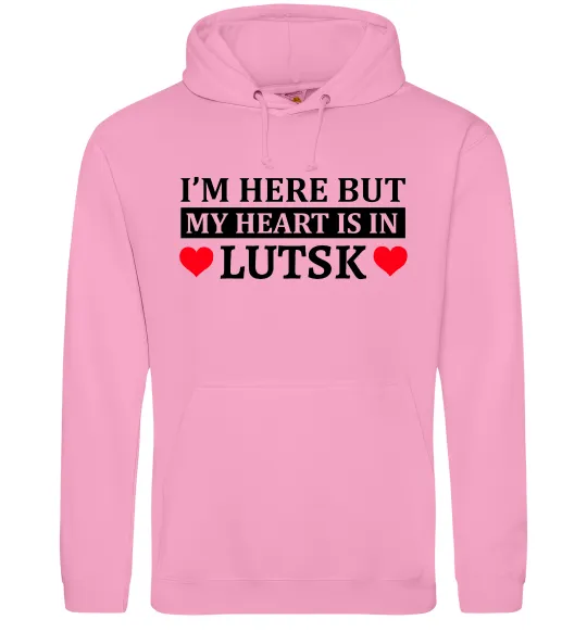 Женская толстовка (худи) My heart in Lutsk Розовый фото