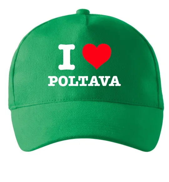 Кепка I love Poltava Зеленый фото