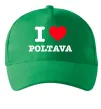 Кепка I love Poltava Зеленый фото