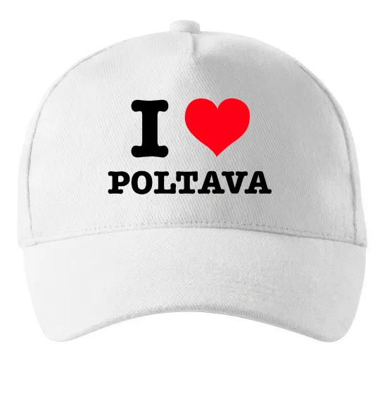 Кепка I love Poltava Белый фото