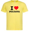 Чоловіча футболка I love Poltava Лимонний фото