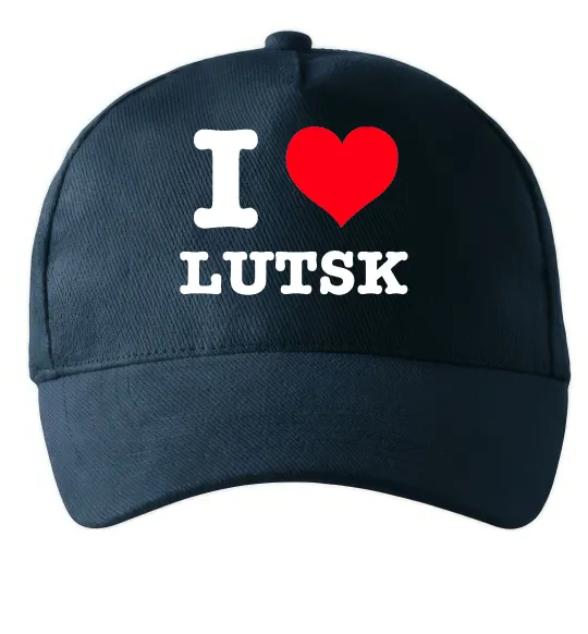 Кепка I love Lutsk Темно-синій фото