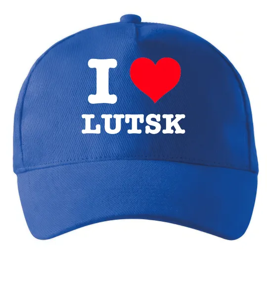 Кепка I love Lutsk Яскраво-синій фото