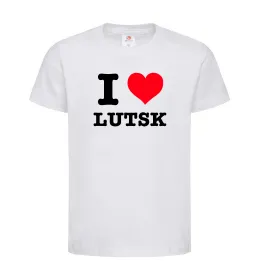 Дитяча футболка I love Lutsk Білий фото