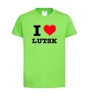 Детская футболка I love Lutsk Лаймовый фото