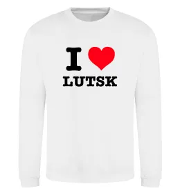 Свитшот I love Lutsk Белый фото