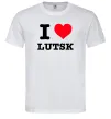Чоловіча футболка I love Lutsk Білий фото