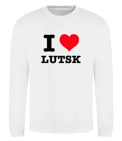 Свитшот I love Lutsk Белый фото
