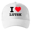 Кепка I love Lutsk Білий фото