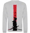 Свитшот Аніме самурай Серый меланж фото