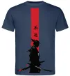 Мужская футболка Аніме самурай Темно-синий фото