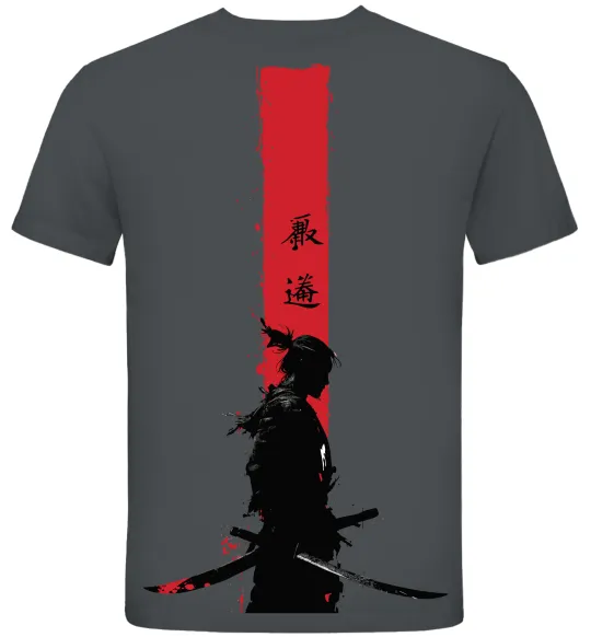 Мужская футболка Аніме самурай Графит фото
