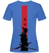 Женская футболка Аніме самурай Ярко-синий фото