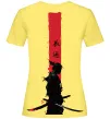 Женская футболка Аніме самурай Лимонный фото