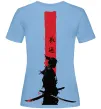 Женская футболка Аніме самурай Голубой фото