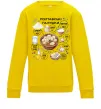 Детский Свитшот Галушки рецепт Солнечно желтый фото