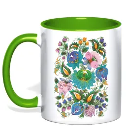 Чашка с цветной ручкой