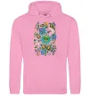 Мужская толстовка (худи) Петриківський розпис Розовый фото