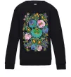 Детский Свитшот Петриківський розпис Черный фото