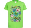 Детская футболка Петриківський розпис Лаймовый фото