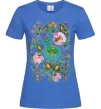 Женская футболка Петриківський розпис Ярко-синий фото