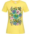 Женская футболка Петриківський розпис Лимонный фото