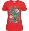 Женская футболка Петриківський розпис Красный фото